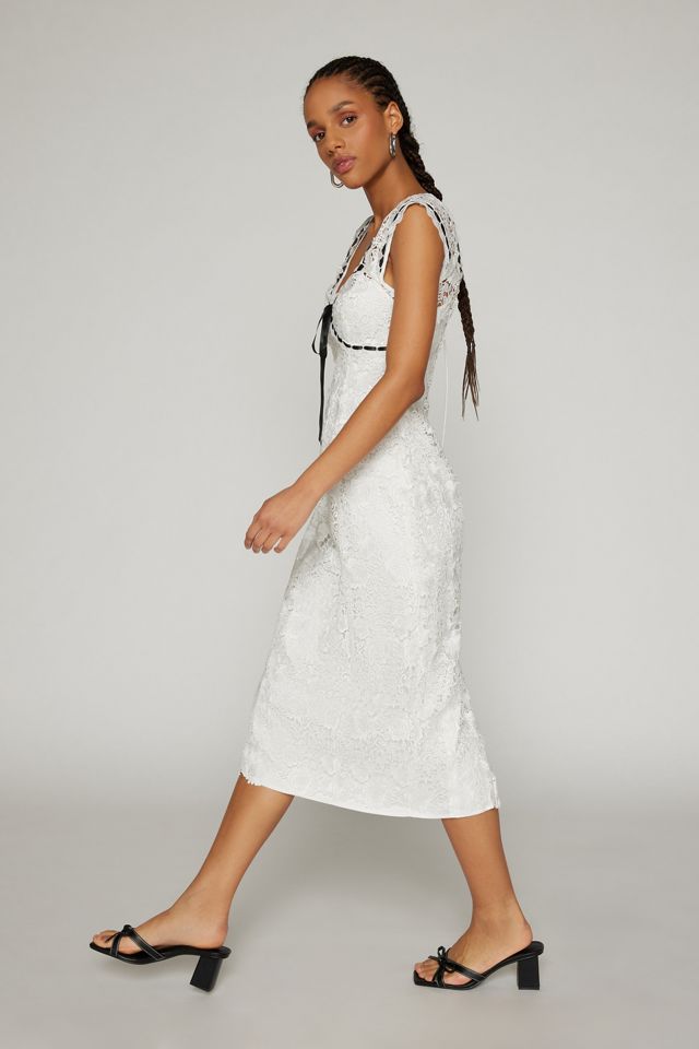 For Love & Lemons Josette Lace Midi Dress | Urban Outfitters