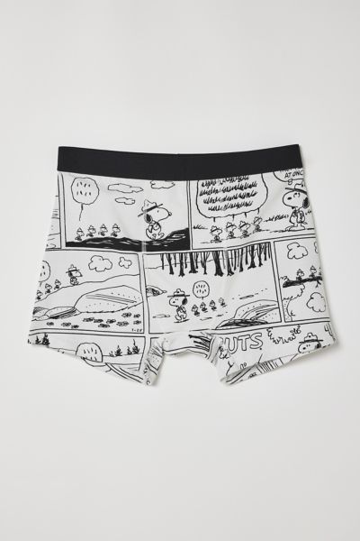 Urban Outfitters Peanuts Hiking Boxer Brief In White, Men's At