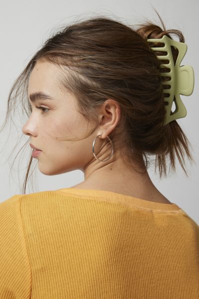 Urban Outfitters Mable Matte Mega Claw Clip In Green At