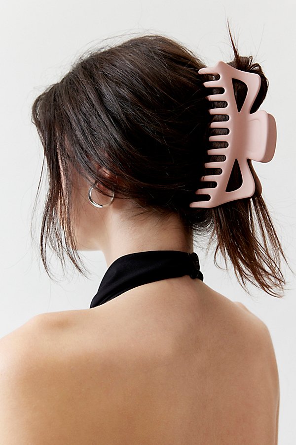 Out From Under Mable Matte Mega Claw Clip In Pink, Women's At Urban Outfitters
