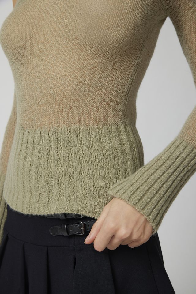 Off Shoulder Knit Sweater Knit Sweater-mls1040-b31