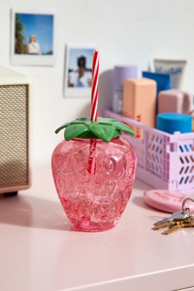 Shop Urban Outfitters Strawberry Tumbler In Pink At