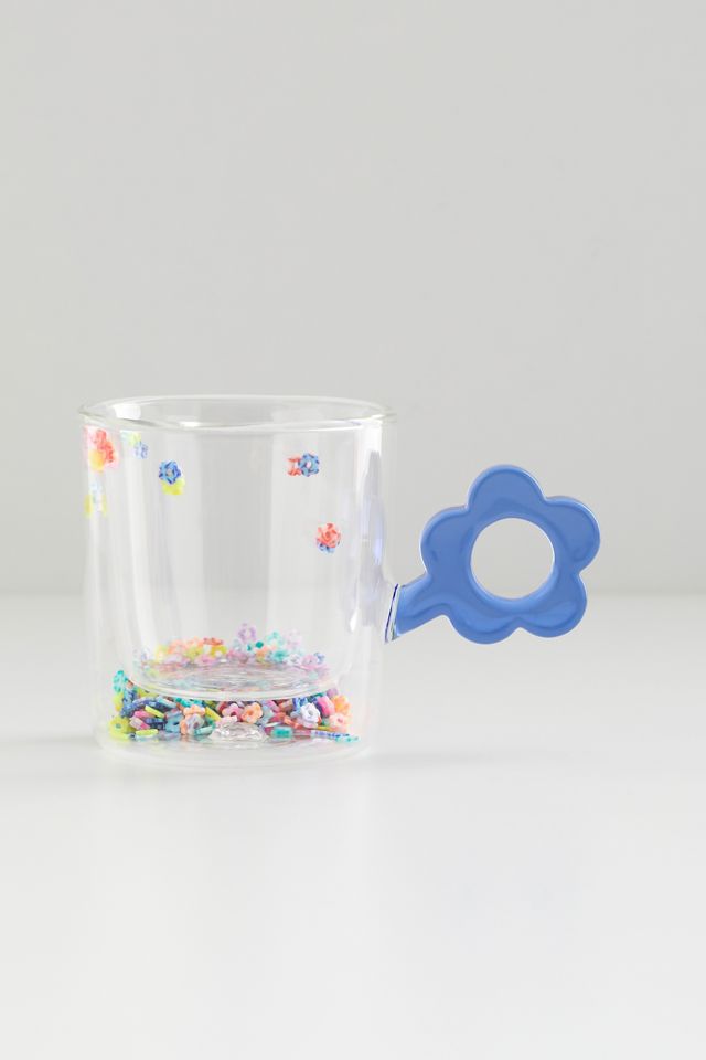 Confetti Flower Juice Glass | Urban Outfitters