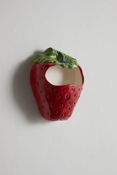 Strawberry Wall Pocket Vase