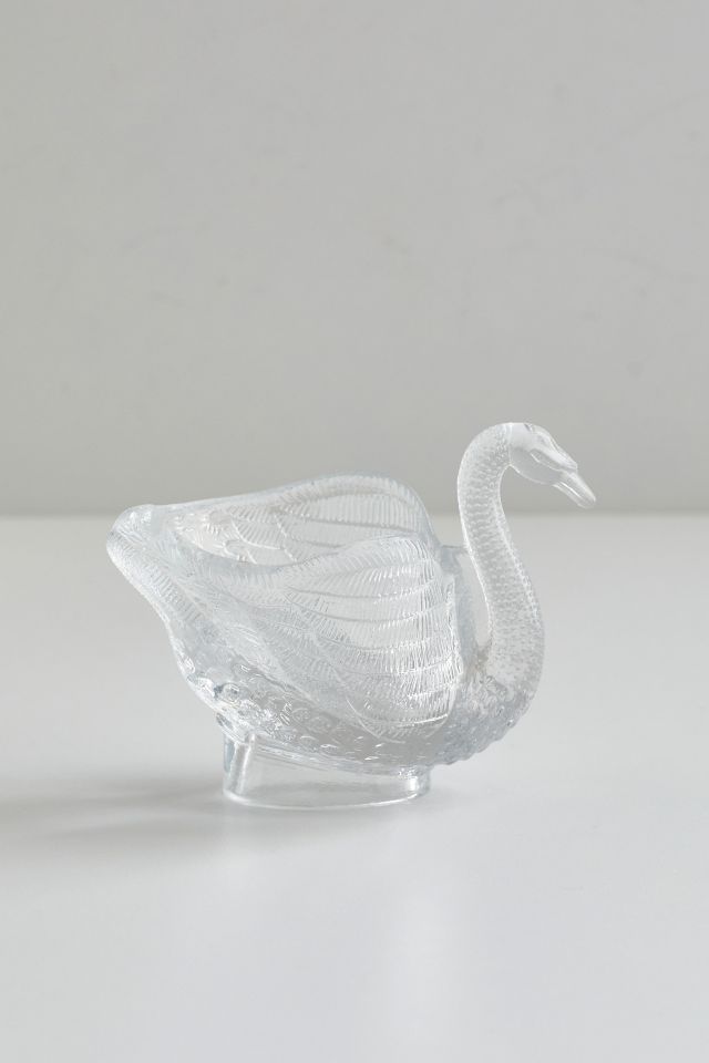 Swan Glass Jewelry Dish #1