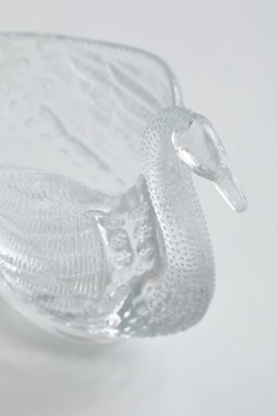 Swan Glass Jewelry Dish