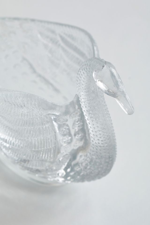Swan Glass Jewelry Dish #3