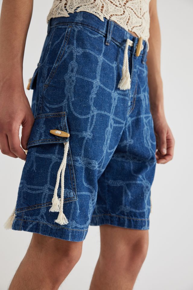 David Catalán Neira Rope Denim Cargo Short #1