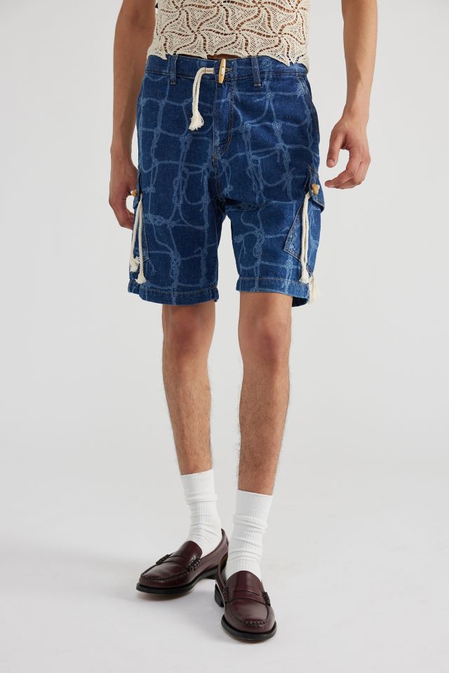 David Catalán Neira Rope Denim Cargo Short #4