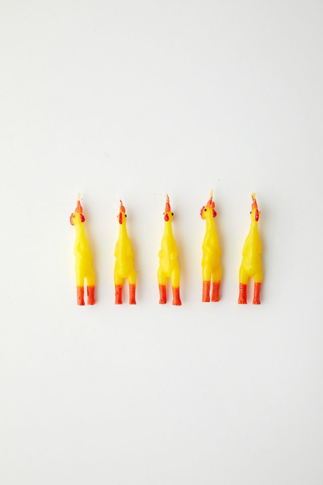 Rubber Chicken Party Candle Set #2