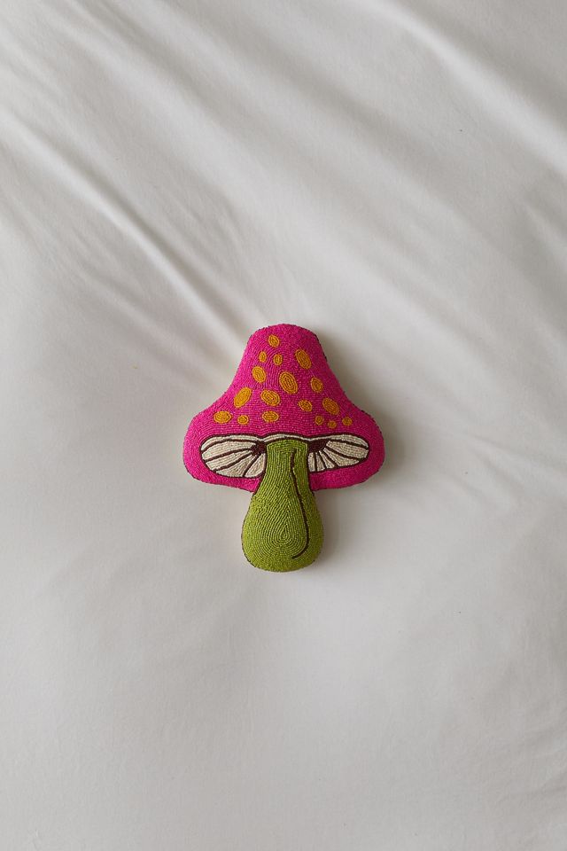 Beaded Mushroom Throw Pillow Urban Outfitters Canada