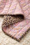 Jasmine Cotton Seed Stitch Quilted Throw Blanket