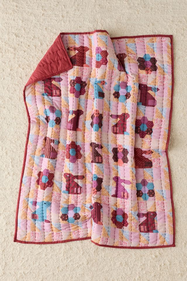 Jasmine Cotton Seed Stitch Throw Blanket #1