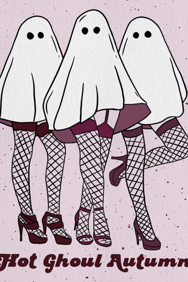 Boss Dotty Hot Ghoul Autumn Greeting Card #1
