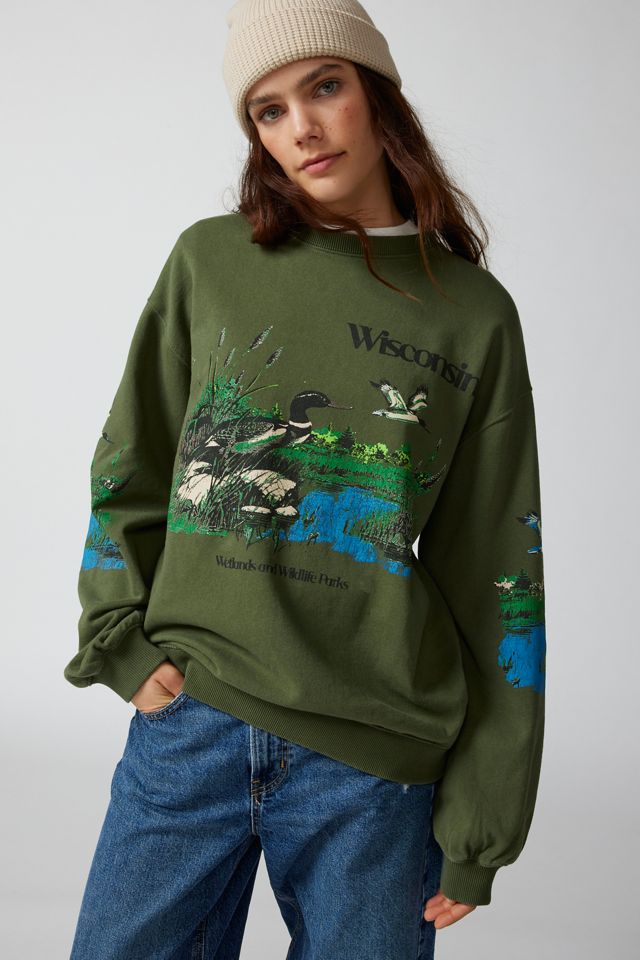 Wisconsin Wildlife Pullover Sweatshirt