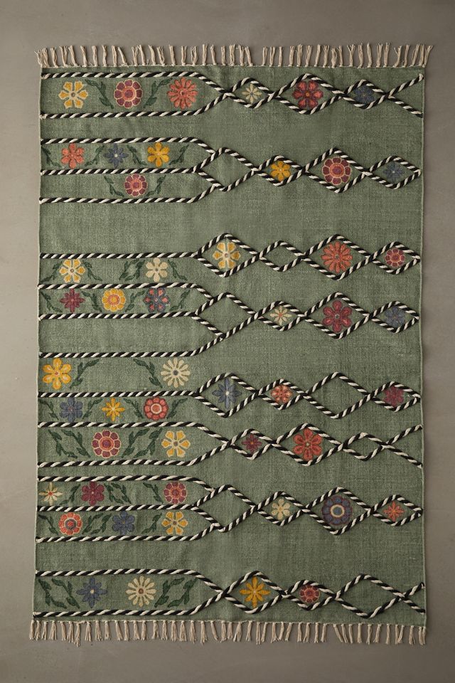 Blossom Applique Rug | Urban Outfitters