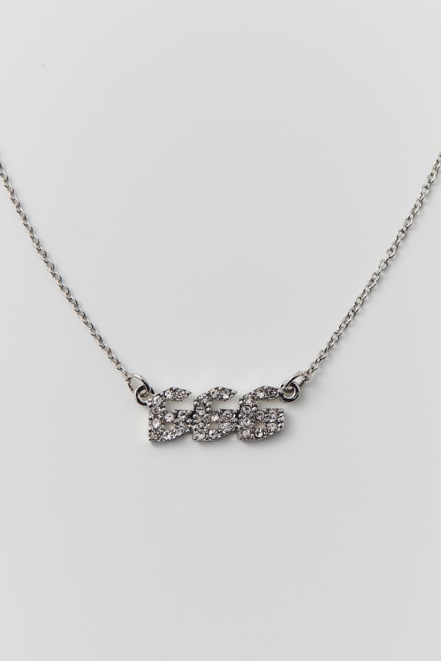 Rhinestone Angel Number Necklace #1