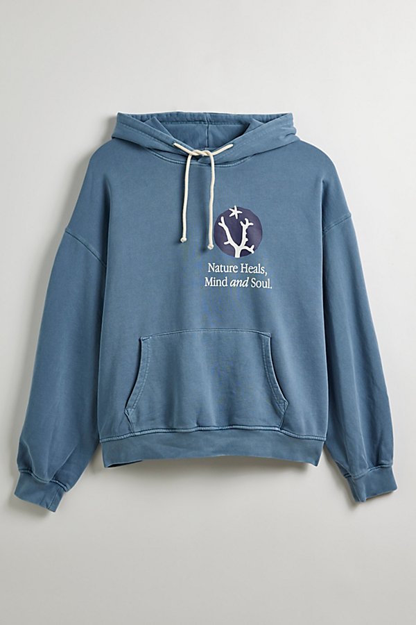 Krost Uo Exclusive Nature Heals Hoodie Sweatshirt In Light Blue At Urban Outfitters