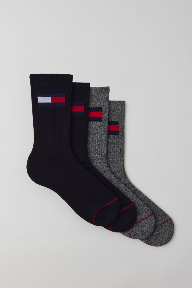 Tommy Hilfiger Large Flag Logo Crew Sock 2-Pack | Urban Outfitters