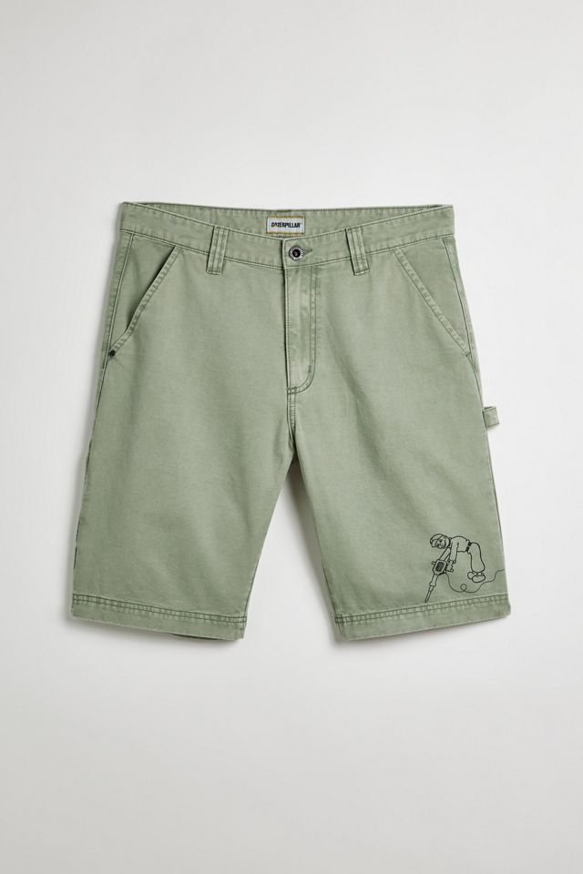 CAT Workman Doodles Twill Short | Urban Outfitters