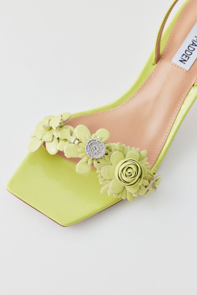 Steve Madden Rosalea Floral Slingback Square Toe Sandal