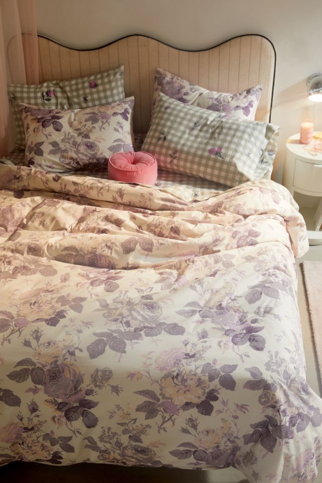 Housse de Couette Ansley Cabbage Rose en Percale de Coton Légère #1