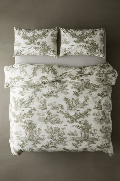 Frog Toile Duvet Cover Set