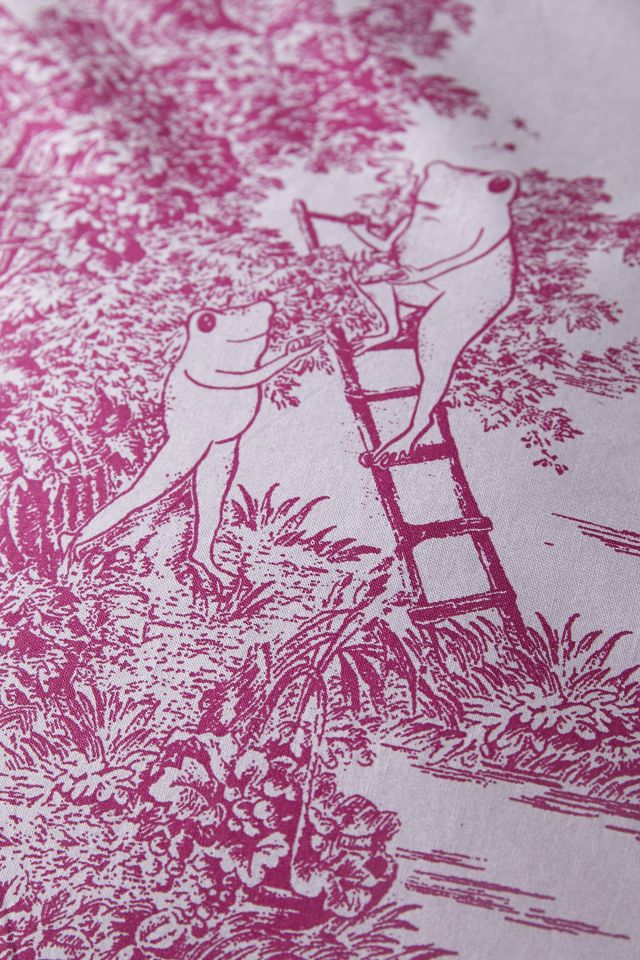 Urban Outfitters Frog Toile Shower Curtain