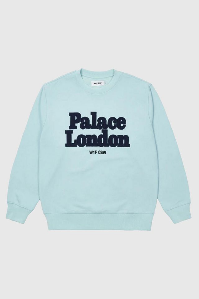 Palace Postcode Crewneck Sweatshirt Urban Outfitters