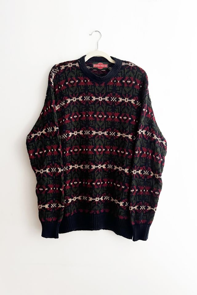 Vintage Fair Isle Cotton Sweater | Urban Outfitters