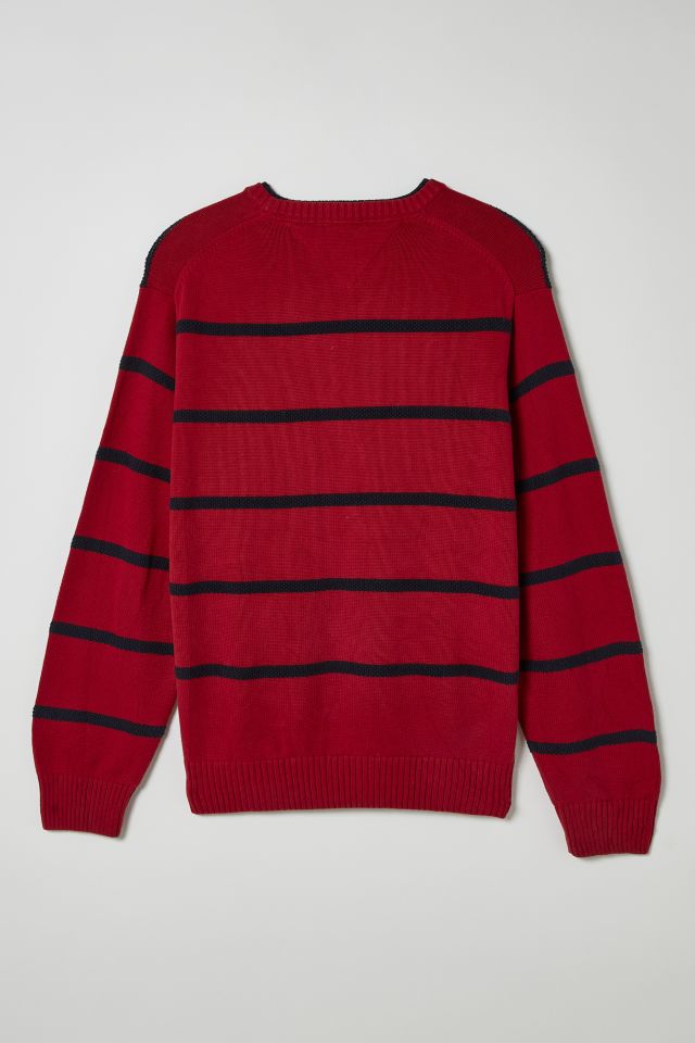 Chandail Vintage Tommy Hilfiger à Encolure Ras du Cou Rayé #1