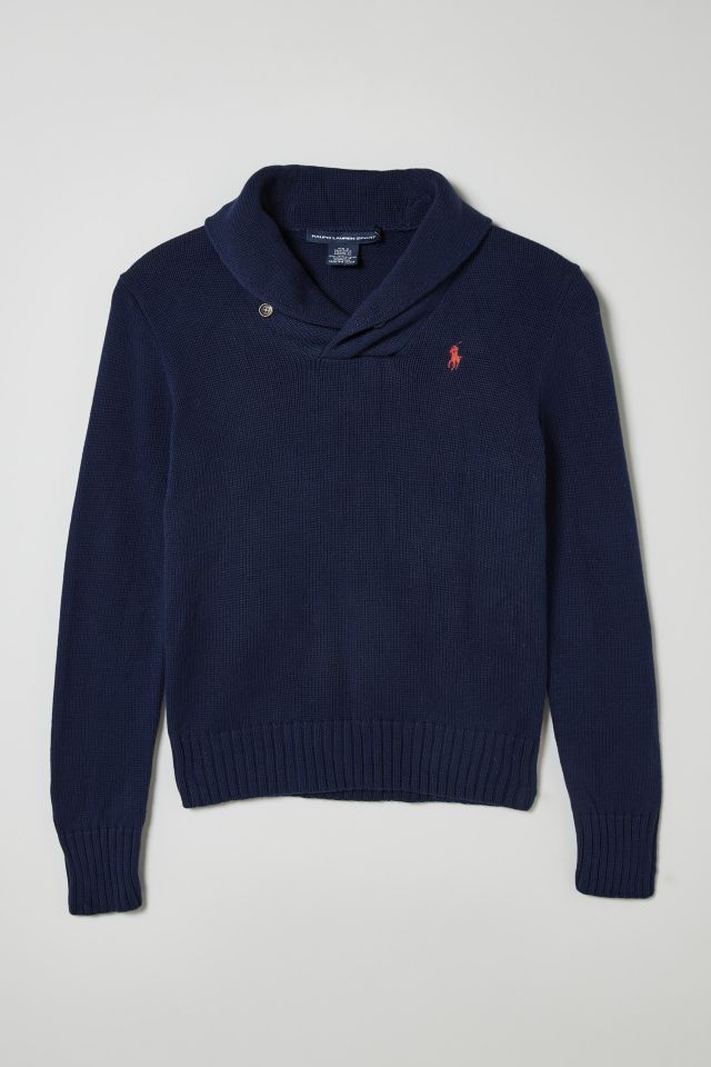 Ralph lauren shawl collar sweater hotsell