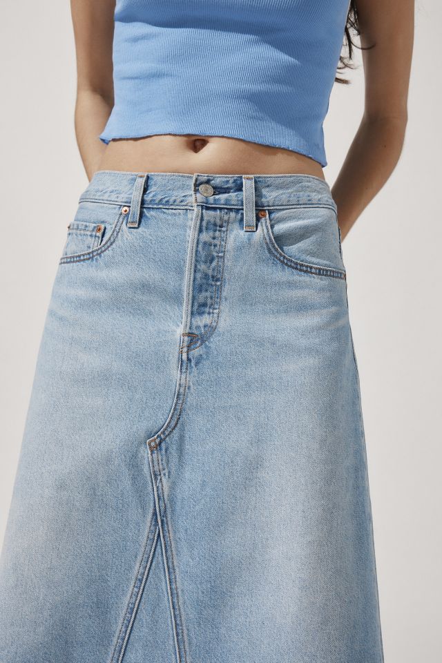 Levi's® Deconstructed High Rise A-Line Midi Skirt #2