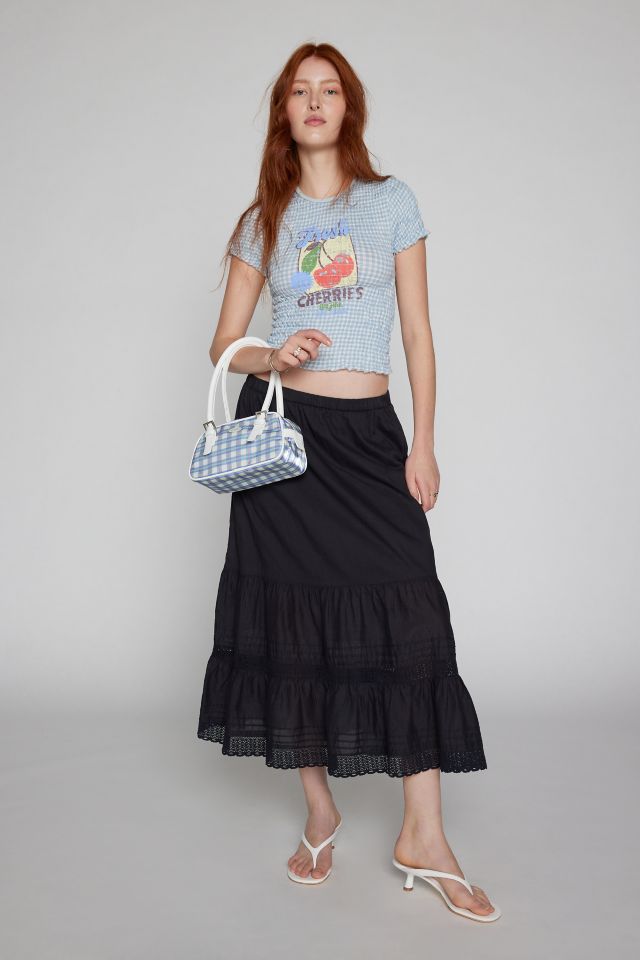 Kimchi Blue Shay Smocked Gingham Tee #2