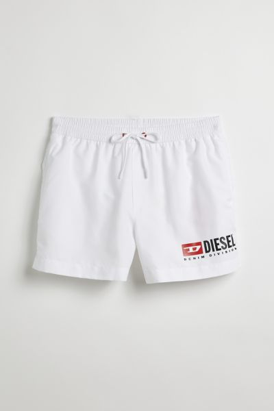 Diesel Kids logo-print track shorts - White