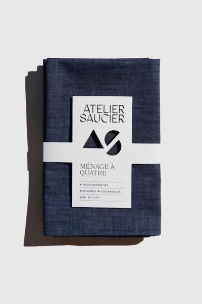 Atelier Saucier Denim Napkin Set