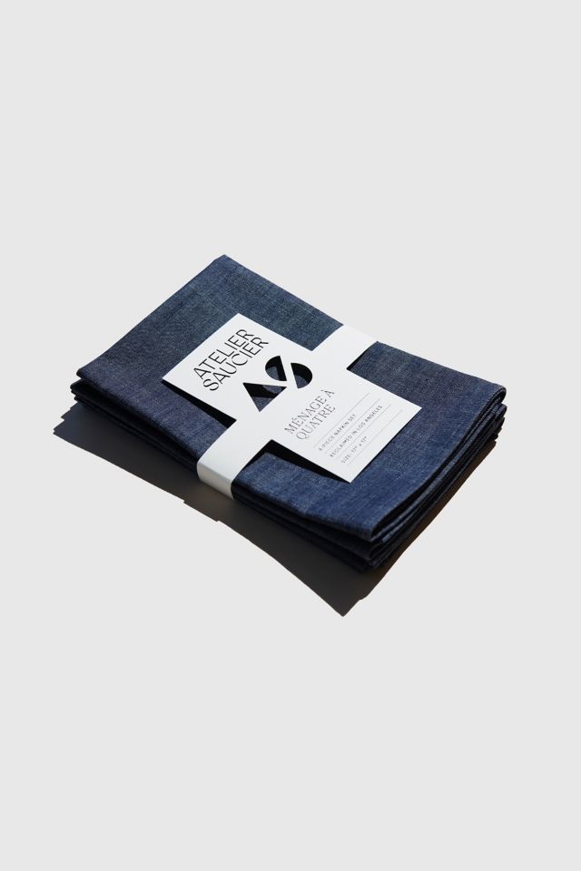 ATELIER SAUCIER Denim Napkin Set #2