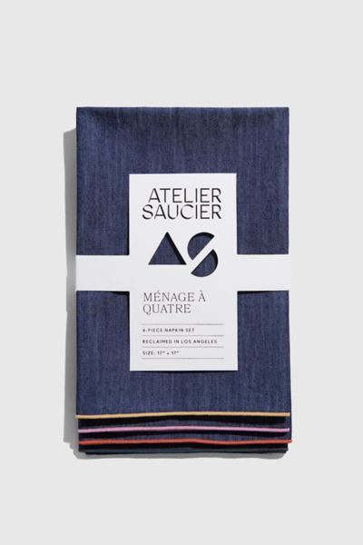 Atelier Saucier Denim Napkin Set