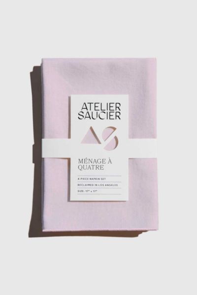 Atelier Saucier Blush Linen Napkin Set