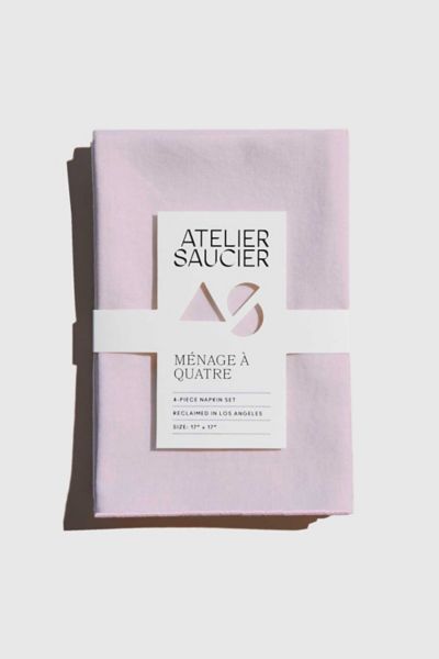 Atelier Saucier Blush Linen Napkin Set