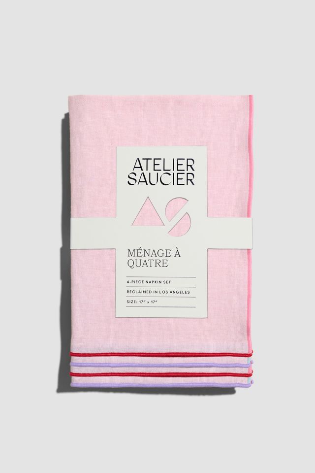ATELIER SAUCIER Blush Linen Napkin Set #1