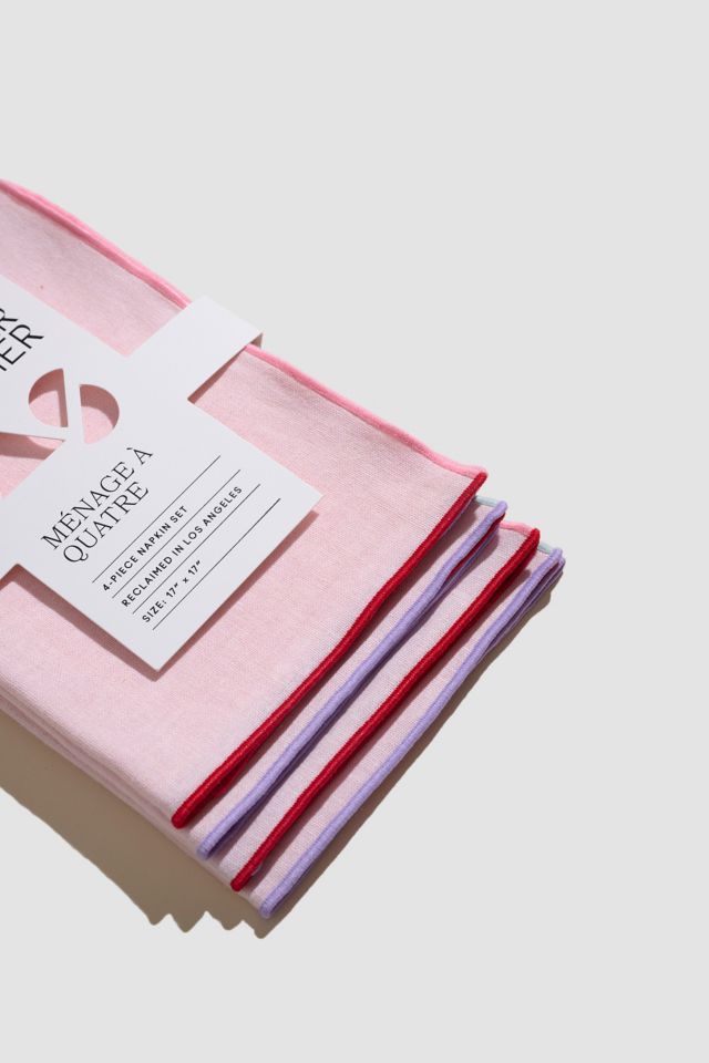 ATELIER SAUCIER Blush Linen Napkin Set #3