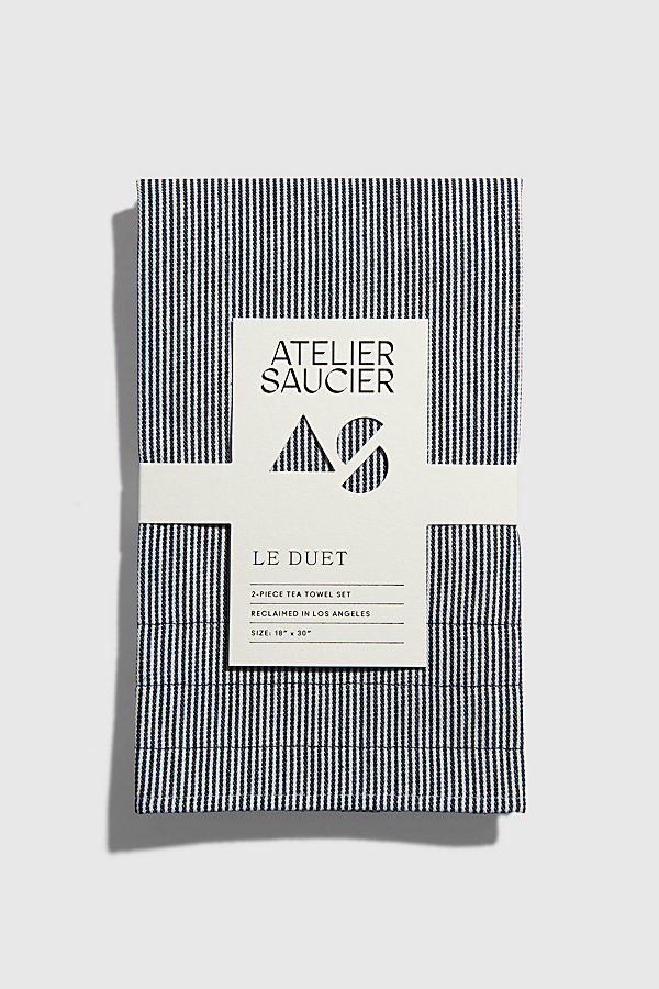 Atelier Saucier Striped Tea Towel Set