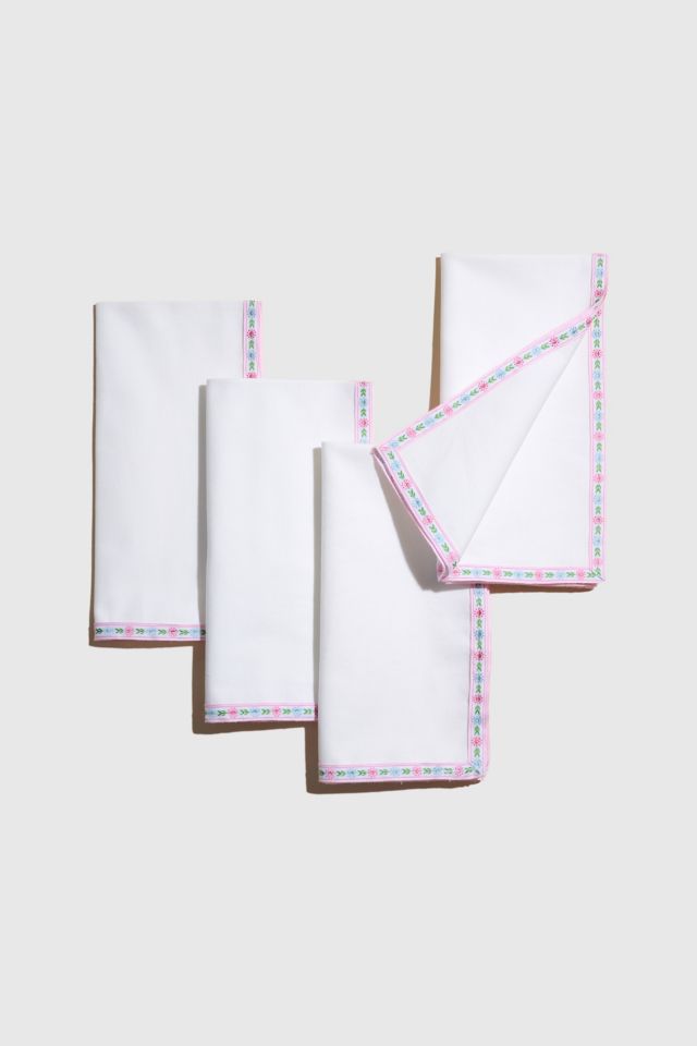 ATELIER SAUCIER Frill Trim Napkin Set #2