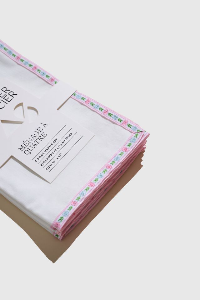 ATELIER SAUCIER Frill Trim Napkin Set #3