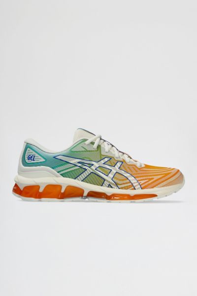 ASICS GEL-QUANTUM 360 VII SPORTSTYLE SNEAKERS IN WHITE/BENGAL ORANGE, MEN'S AT URBAN OUTFITTERS