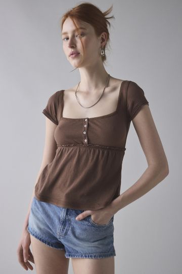 BDG Brittney Babydoll Tee
