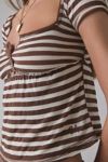BDG Brittney Square Neck Henley Babydoll Tee