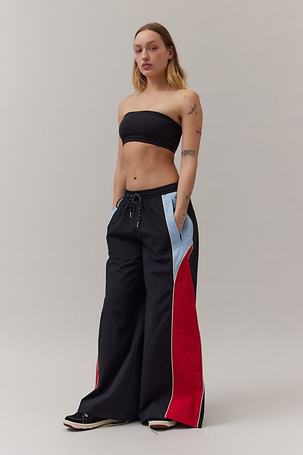 Bdg Adrienne Nylon Track Pant In Black, Women's At Urban Outfitters