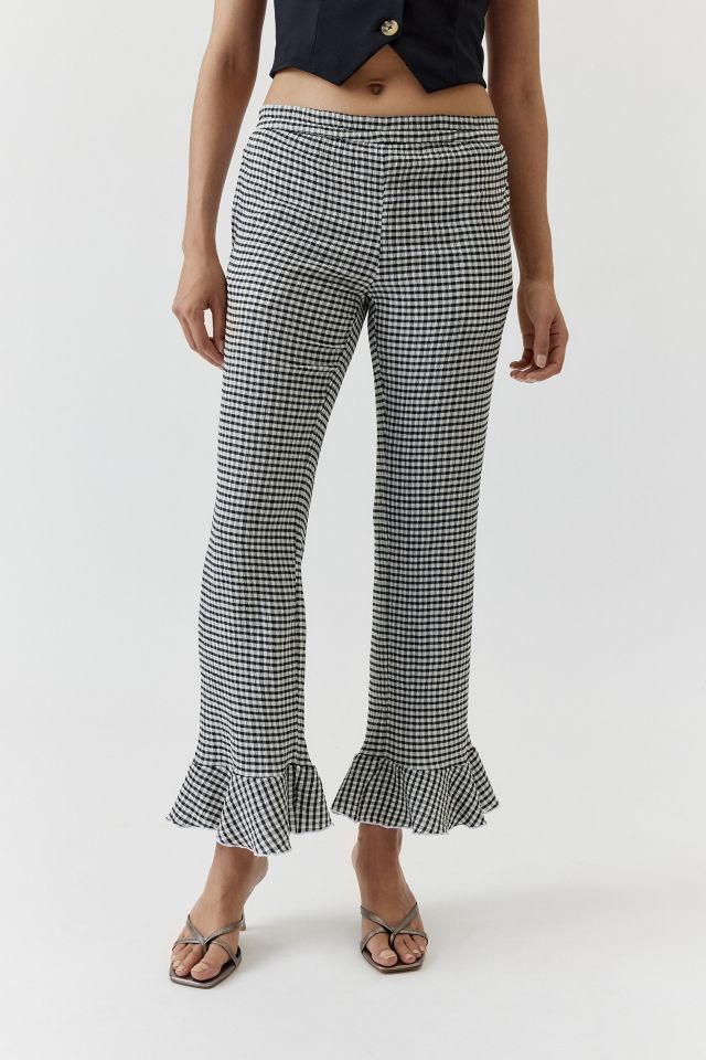 Pantalon Évasé à Volants Imprimé Daphne UO #1
